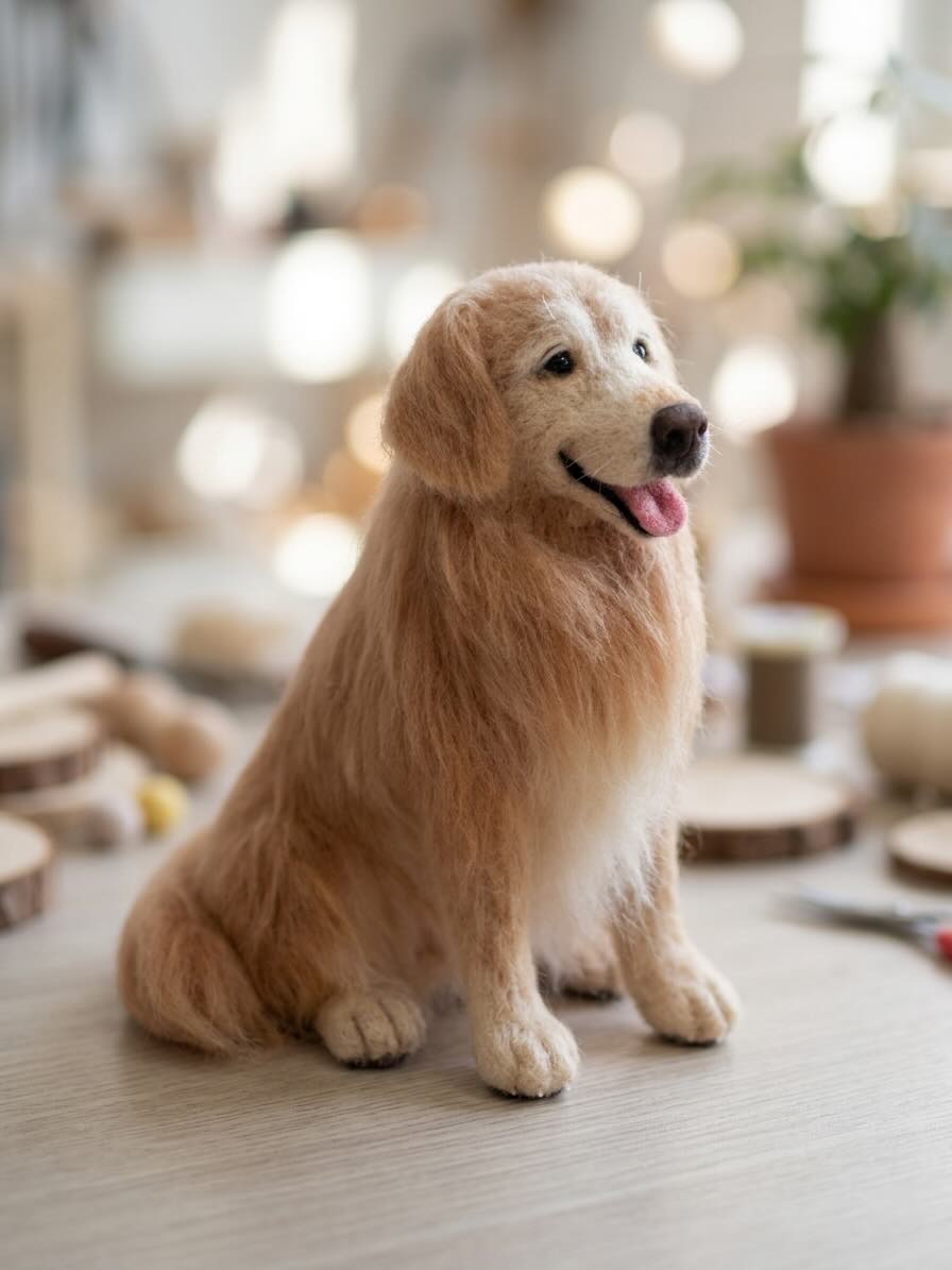 Custom  Full-Body Wool Figurine