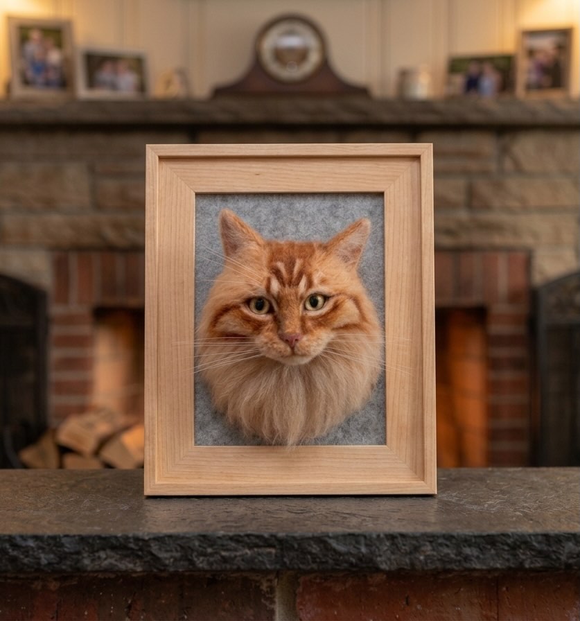 Custom Framed Wool Portrait